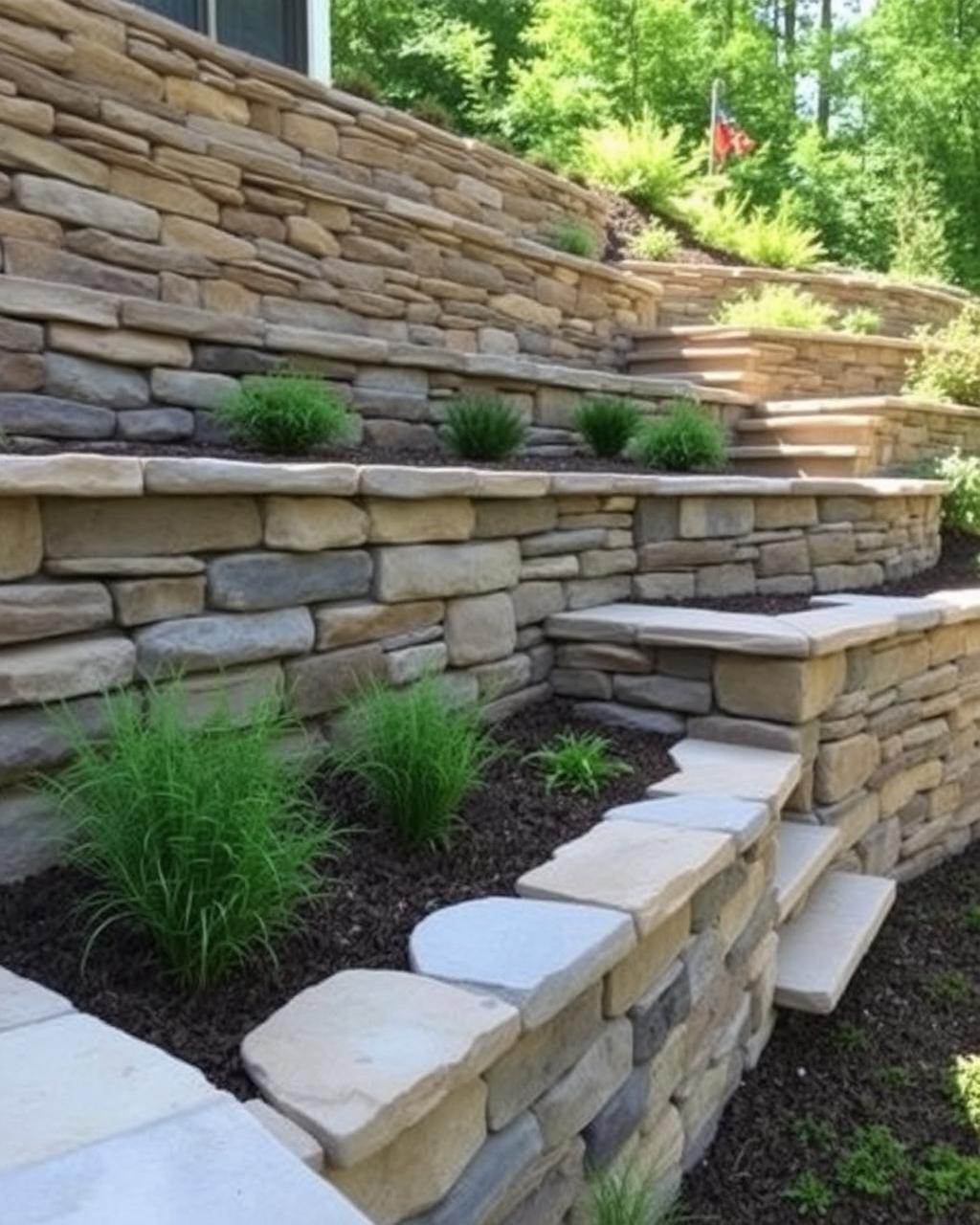 Retaining Wall Installation